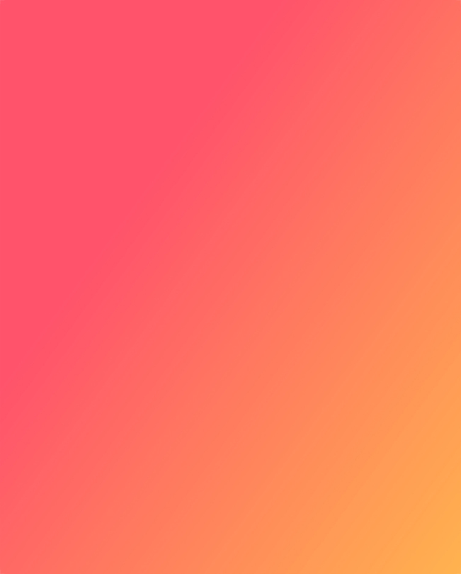 Texto sobre um fundo com gradação rosa-laranja. 