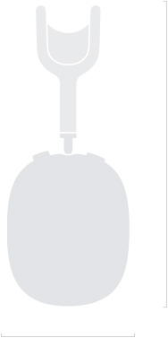 Ilustracja przedstawiająca AirPods Max 2 z boku, z widoczną wysokością 187,3 mm i grubością 83,4 mm.